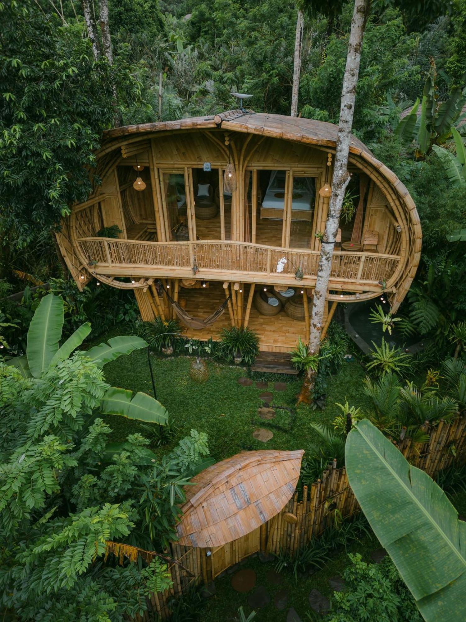Alamvaya Bali Bamboo House Villa Sidemen  Exterior photo