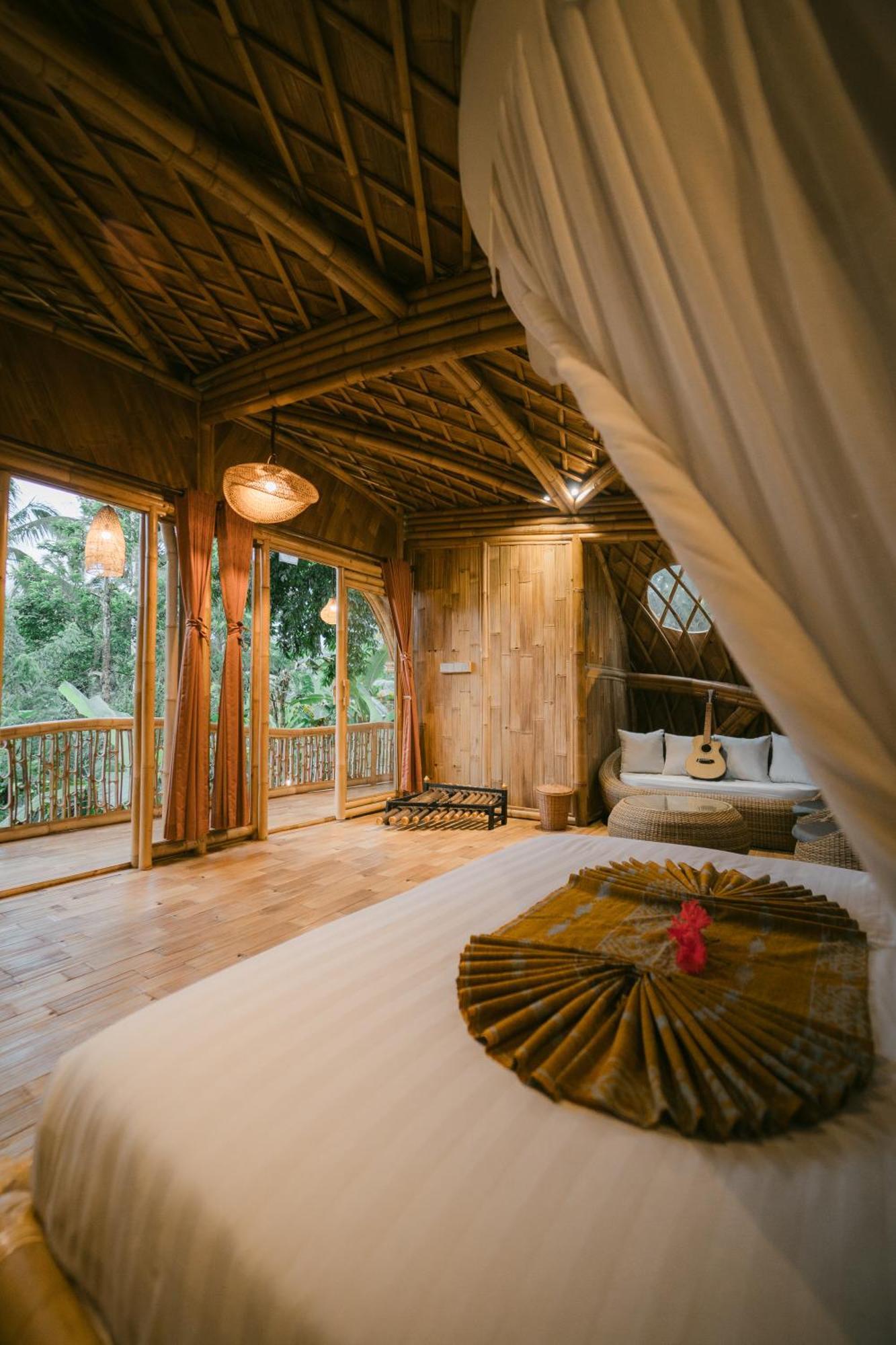 Alamvaya Bali Bamboo House Villa Sidemen  Exterior photo