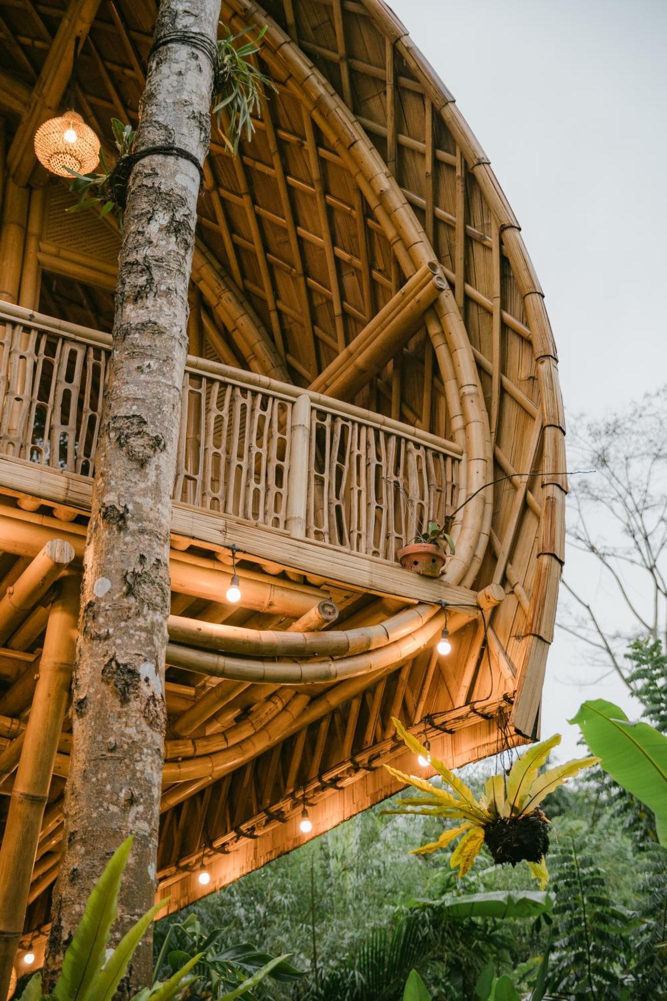 Alamvaya Bali Bamboo House Villa Sidemen  Exterior photo