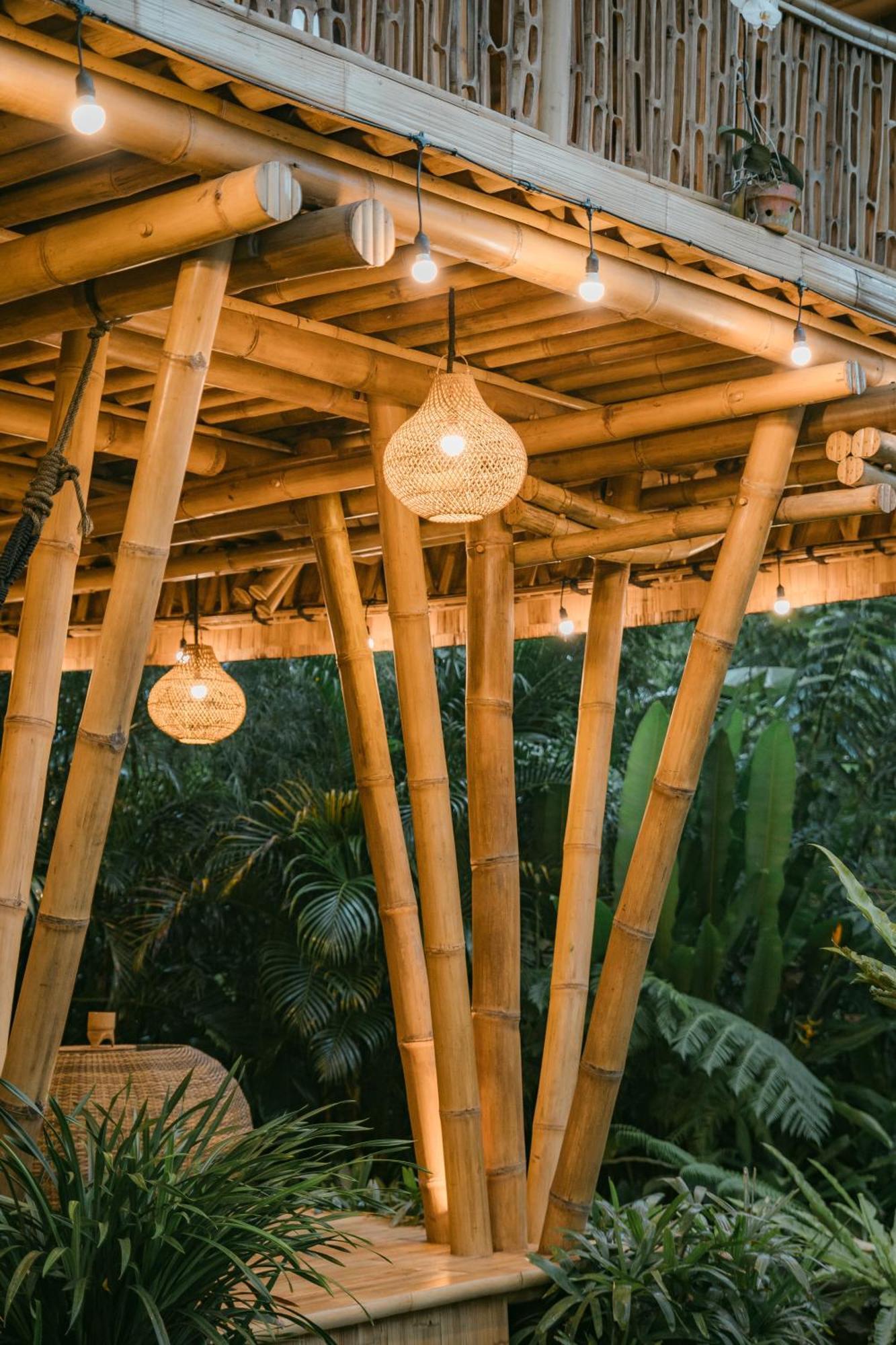 Alamvaya Bali Bamboo House Villa Sidemen  Exterior photo