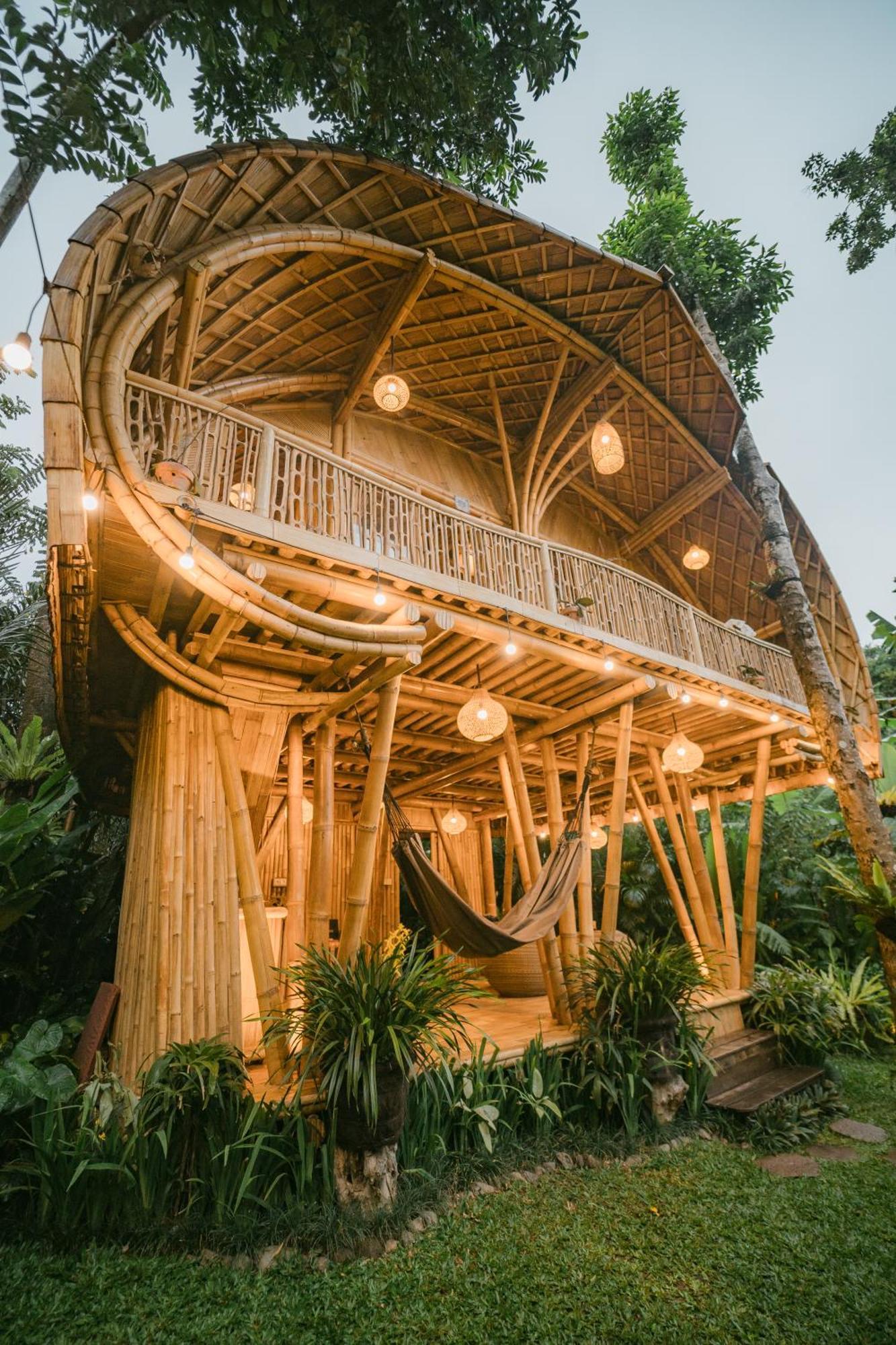 Alamvaya Bali Bamboo House Villa Sidemen  Exterior photo