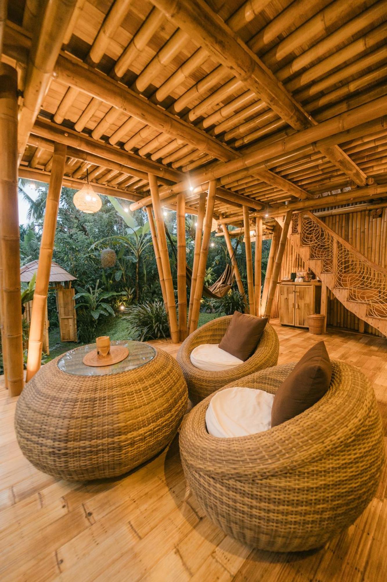 Alamvaya Bali Bamboo House Villa Sidemen  Exterior photo